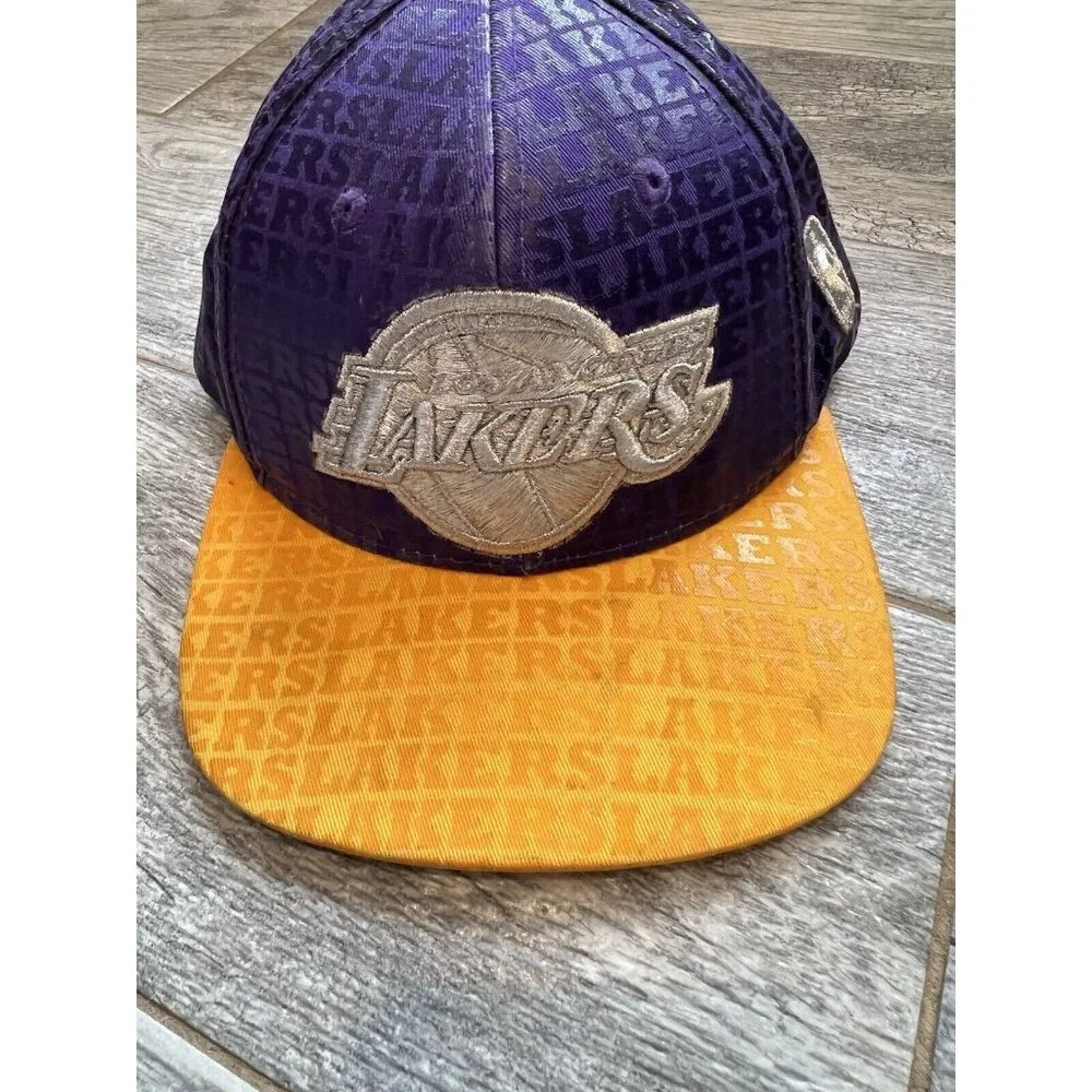 Los Angeles Lakers NBA Basketball Cap Youth Size Baseball Hat Snapback Adidas‎